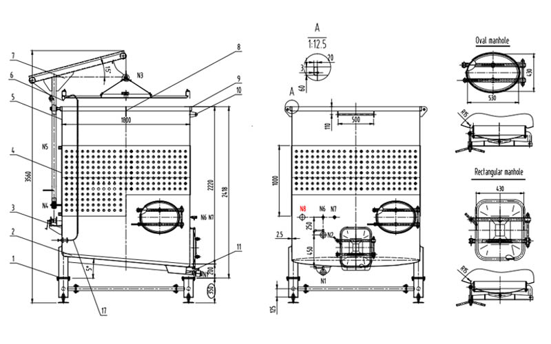 Variable Capacity Wine Tanks structure