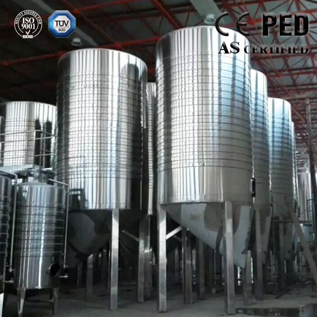 Stainless Steel Wine Fermentation Tanks with Off Cone Bottom