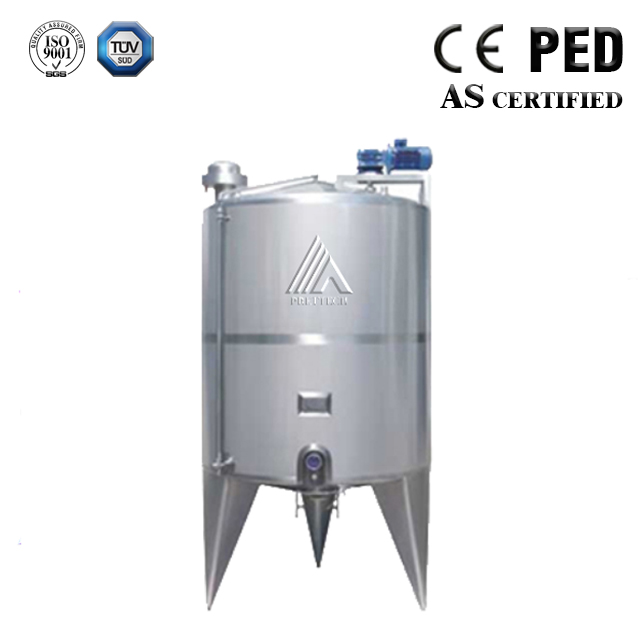 5000L Stainless Steel Tank with Agitator With Heater For Chocolate 
