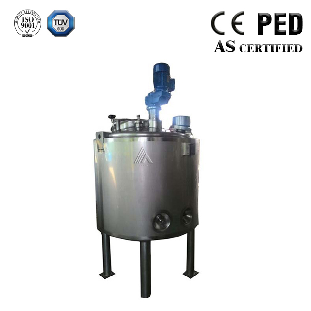 Double Jacket Stainless Steel Mixing Tank with Agitator
