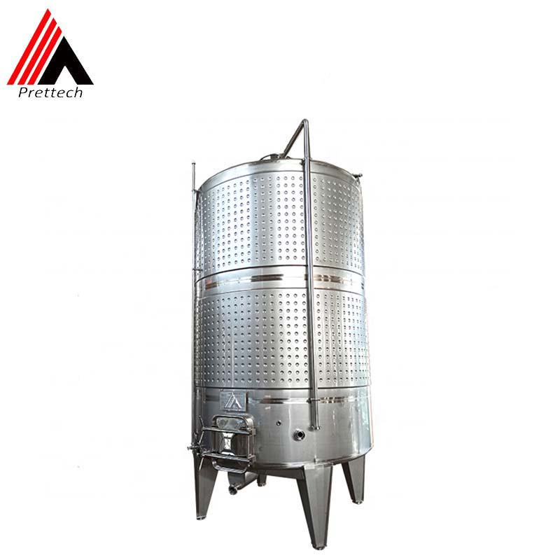 commercial wine fermentation tanks