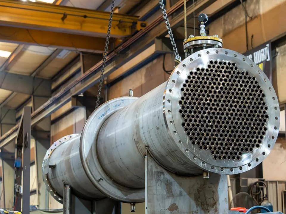 industrial shell and tube heat exchanger