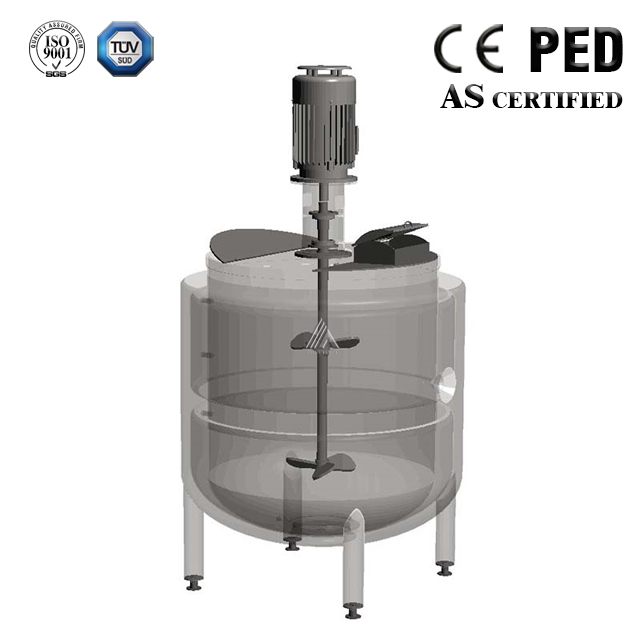 Double Jacket Stainless Steel Chemical Reactor For Coating Industry