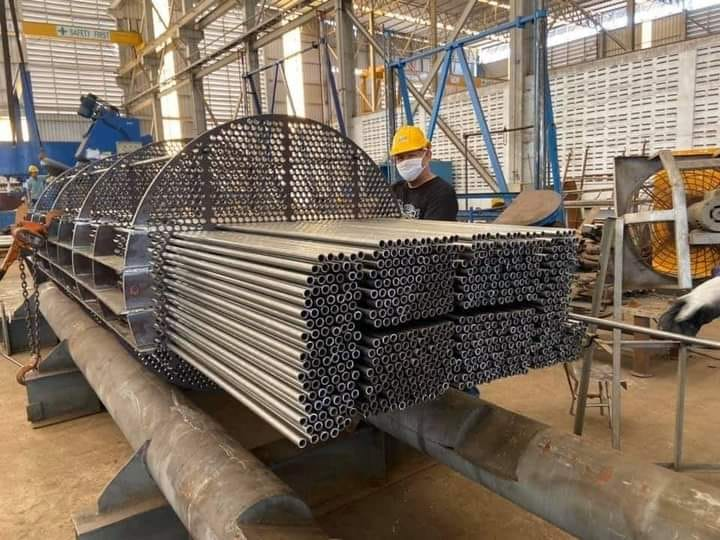 poling process of u tube shell and tube heat exchanger