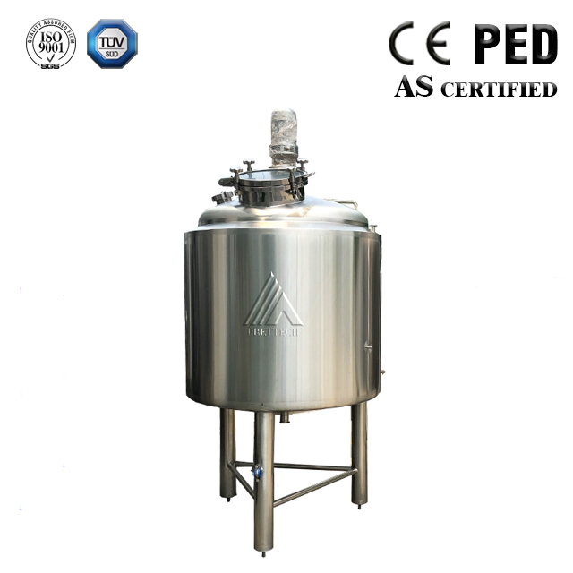 Single Layer Stainless Steel Liquid Mixing Tank For Daily Use Chemical