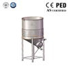 Open Top Fermentation Vessel with Large Off-cone Bottom & Supporting Legs