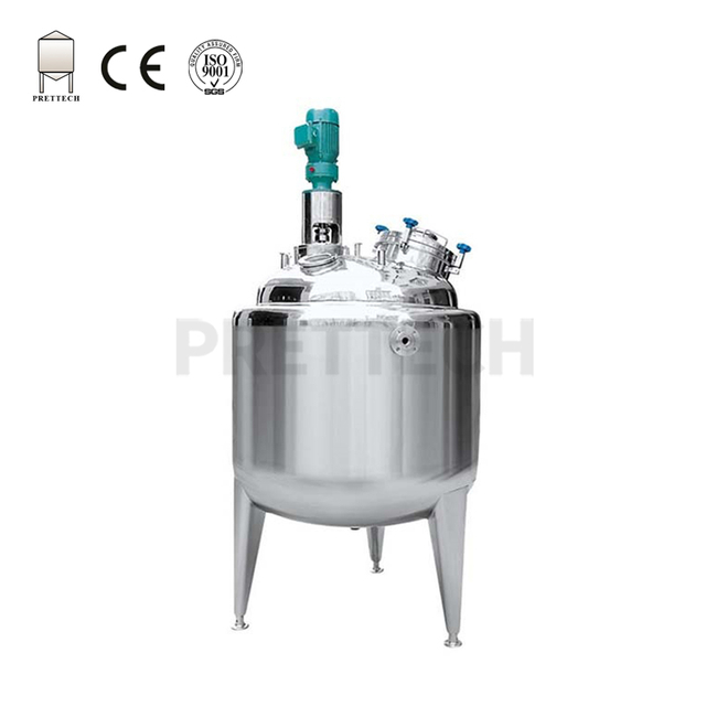 Top Agitator Stainless Steel Chemical Mixing Tanks 