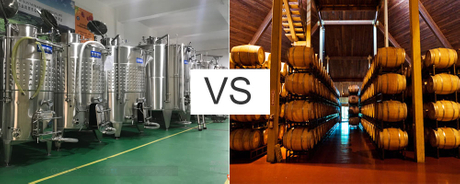 stainless steel wine tank VS oak barrel.jpg