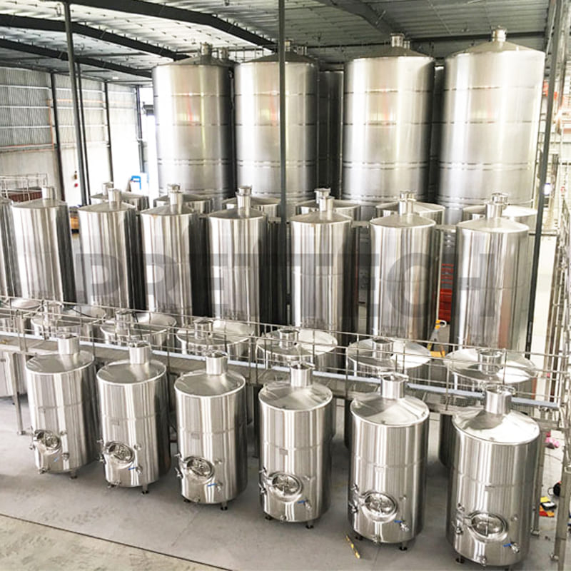 Welded Stainless Steel Wine Insulation Storage Tanks 