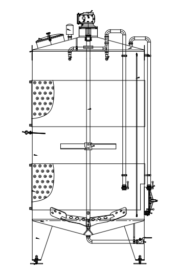 Alcohol Fermentation Tank With Agitator