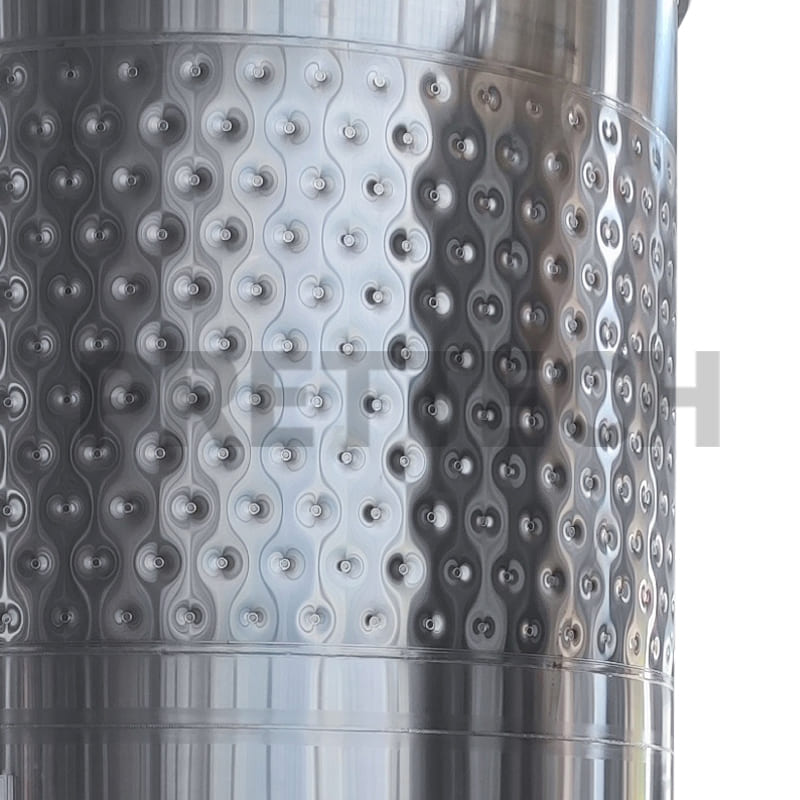 Stainless Steel Pump Over Jacketed Wine Fermenter