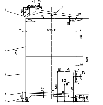 storage tank without jacket