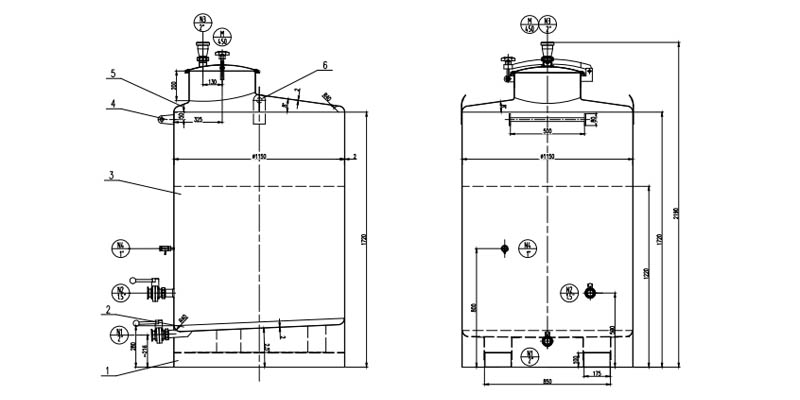 Closed Top Forkliftable Tanks structure 2
